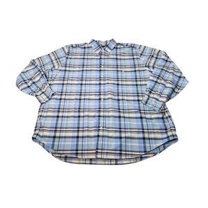 Polo Ralph Lauren Performance Button Up Shirt Long Sleeve Men’s 2XB BIG Blue